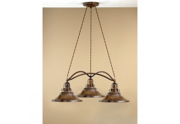 Rustic Charleston Three Light Chandelier