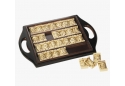 Dutch Renaissance Domino Game Replica  with Wooden Tray