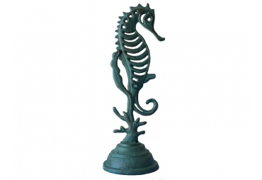 Seaworn Seahorse Door Stop 11"