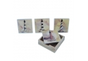 Set of 4 - Ceramic Lighthouse Coaster 4"