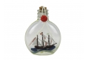 Santa Maria Model Ship in a Glass Bottle 4"