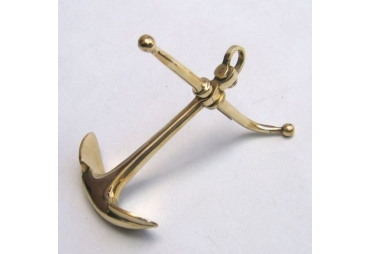 Solid Brass Anchor Paper Weight