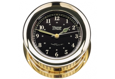 Atlantis Premiere Quartz Ship's Bell  Clock (Black)