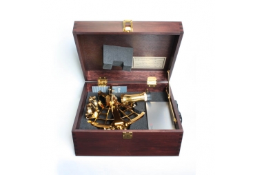 Tamaya Golden Sextant with 4x40 Scope in Wooden Case