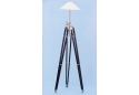 Black/Chrome Royal Marine Lamp Stand 70"