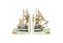 Model Ship Nautical Coastal Bookend (Set of 2)