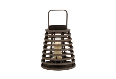 Attractive Wood Glass Lantern 