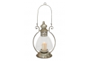 Vintage Themed Metal Glass Lantern