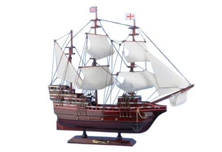 Wooden Mayflower Tall Model Ship 20"