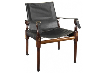 Black Classic Campaign Chair