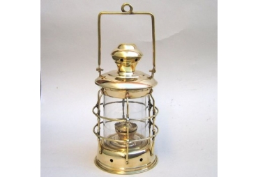 Brass Cargo Lantern Round  Oil Lamp