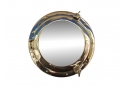 Brass Porthole Mirror 14"