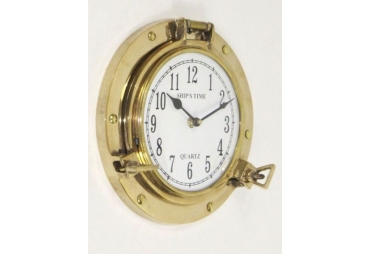 Brass Porthole Clock