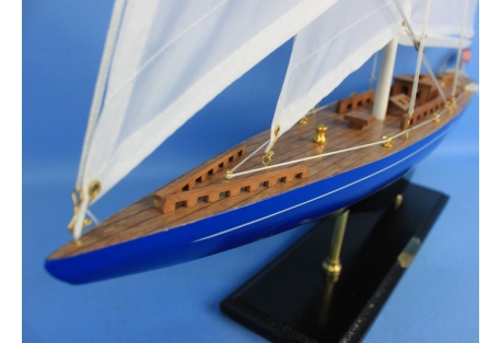 Velsheda Wooden Sailboat Model Decoration 35"