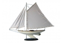 Classic Ocean Sloop Wooden Sailboat Model Decor 40"