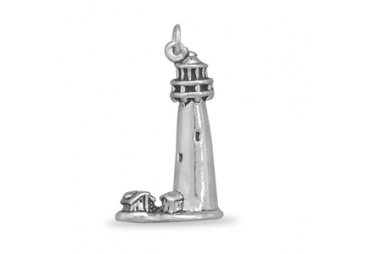 Oxidized Lighthouse Charm