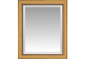 Standard Traditional Brass with Bronze Brushstrokes Beveled Wall Mirror