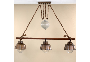 Amarras Nautical Three Light Island Chandelier 