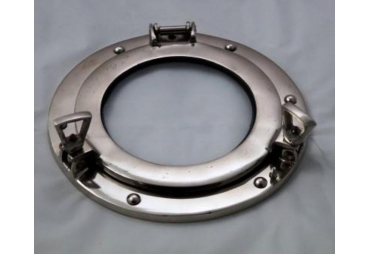 Aluminum Porthole Window  Chrome Finish  9"