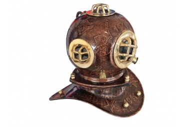 Iron Embossed Diver's Helmet 10"