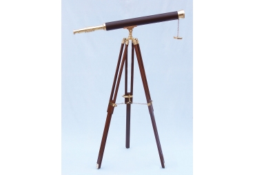 Brass and Leather Harbor Master Telescope 60" 