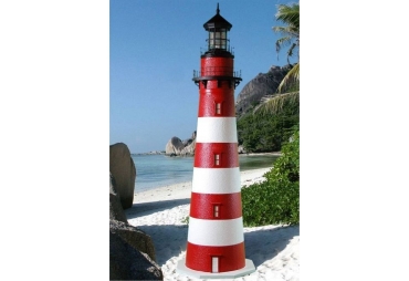 Assateague Stucco Electric Lawn Lighthouse 5'