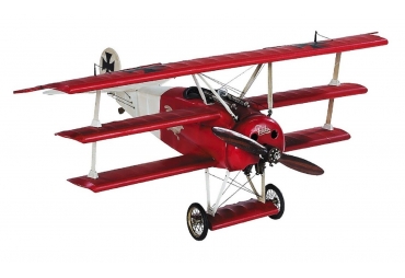 Red Baron's WWI Fokker Wooden  Triplane Desktop Model 