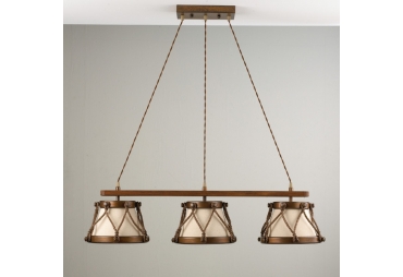 Three Light Chandelier from Tambor Collection