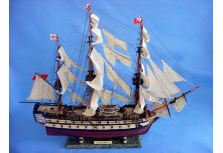 HMS Leopard  Wooden Tall Ship Model 36"