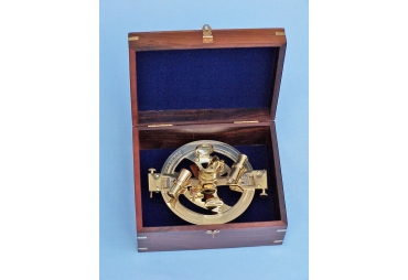 Round Sextant in Rosewood Box