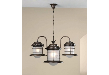 Solid Brass 4 Light Caravela Nautical Chandelier