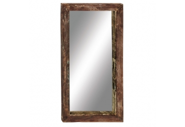 Rustic Wood Teak Wall Mirror