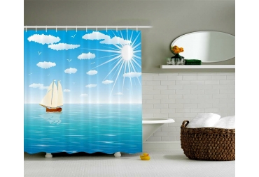 Sailing Boat Shower Curtain 