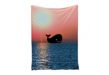 Whale and Blue Ocean Tapestry 