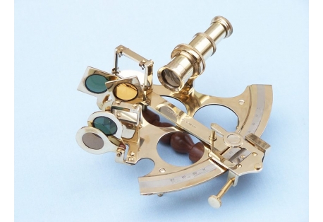 Captain's Brass Sextant 9"