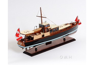 Yacht Dolphin  Hand-Built Wooden Boat Model