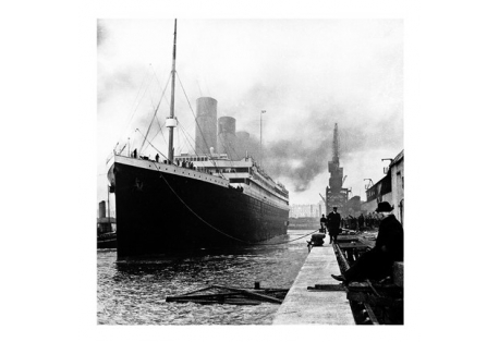 Titanic at the docks of Southampton