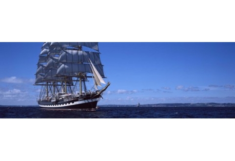 Tall ships race in the ocean, Baie De Douarnenez, Finistere, Brittany, France