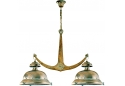 2 Light One Tier Anchor Chandelier from the Leme Collection