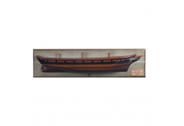 1868 Tea Clipper Thermopylae Half Hull Model