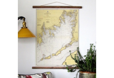 Buzzards Bay,  Mass Vintage Chart c. 1939