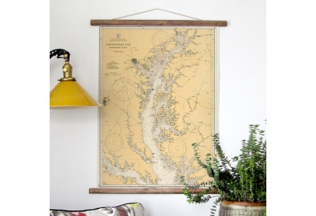 Annapolis & the Northern Chesapeake Vintage Nautical Chart