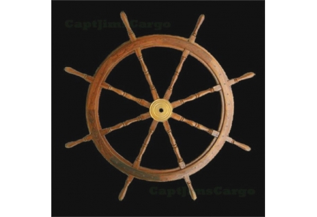 Classic Wooden Ship Wheel 60"