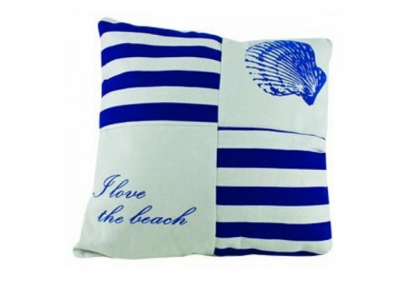 I Love The Beach Pillow 15"