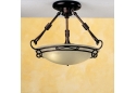 Two Light 15 Inch Wide Semi-Flush Ceiling Fixture